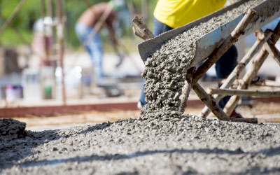 Cement Mortar at the construction site